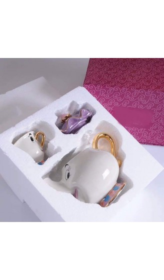 Tauras Beauty und das Beste Teeservice Mrs Potts TeaPot und Chip Mug Skulptur Keramik Teeservice Figur Set 1 - B08T6121KSQ