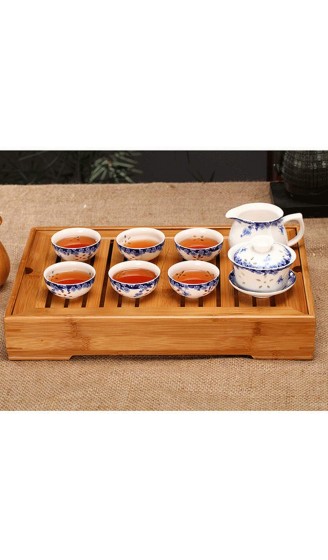 Teetablett aus Bambus chinesischer Gongfu Tee 26 cm 17,8 cm 6,6 cm - B00OGXFWJGD
