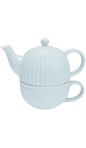 GreenGate- Tea for one- Alice Pale Blue- Teekanne Tasse - B0795SB9K8Q
