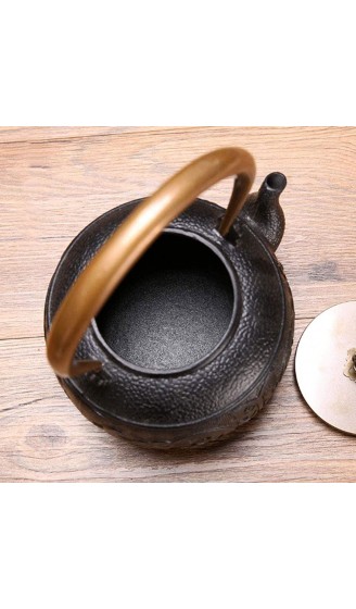 MJMJ Teekessel Gusseiser Teekanne Kleiner Retro-Tee-Wasserkocher Hitzebeständiger Japanischer Tee-Infuser Für Büro-Startseite 1,4 Liter Teekanne - B091JXQV475