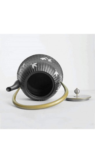 MJMJ Teekessel Gusseiser Teekanne Vintage Tee Wasserkocher Handgefertigter Easy Gießen Sie Kleine Tee-Maker Für Party-Büro-Haus 1.3l Teekanne - B091KSK1GZ8