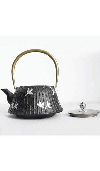 MJMJ Teekessel Gusseiser Teekanne Vintage Tee Wasserkocher Handgefertigter Easy Gießen Sie Kleine Tee-Maker Für Party-Büro-Haus 1.3l Teekanne - B091KSK1GZ8