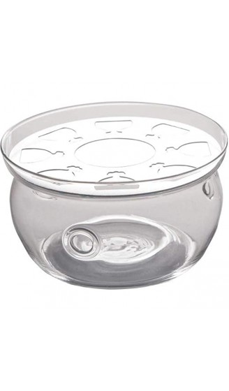 Beddingleer Teekanne aus Glas 600 mL Teebereiter + 6 Tea Tassen + Wärmer mit Glasfilter und Glasdeckel aus hochwertigem Borsilikatglas - B01MFD4MSOY