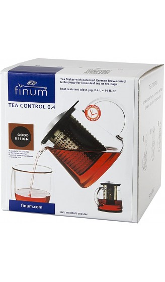finum 66 428.40.10 Tea Control Teebereiter Glas Schwarz - B003VQRGWUT