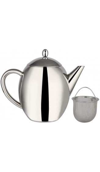 Rosenstein & Söhne Teekrug: Edelstahl-Teekanne mit Siebeinsatz 1,75 Liter spülmaschinenfest Teekanne Sieb - B00QRPCOP6W