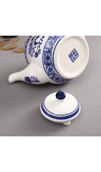 ufengke 22oz Blaue und Weiße Porzellanteekanne,Keramische Teekanne für Kungfu-Tee,Blaue Blumen Keramik Kaffeekanne - B07S8RY2TQ4