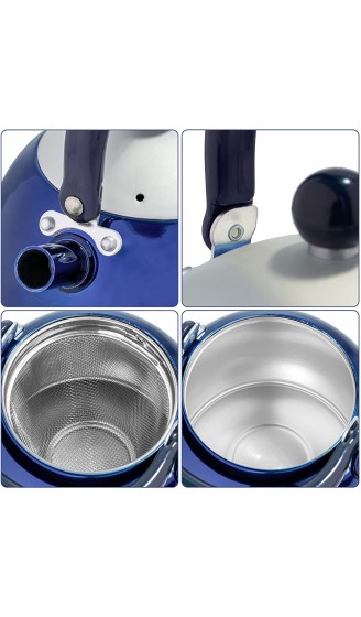 Urban Lifestyle Teekanne Alois 0,5L aus Aluminium Aluminiumkanne mit Stahlfilter blau - B0193PHLV88