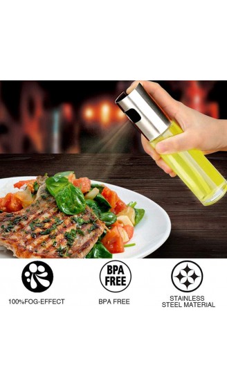 BESTZY Ölsprüher für die Küche Kochen Salat Brot Backen BBQ Öl Glasflasche 100 ml Essigsprüher - B0874HWQMFK