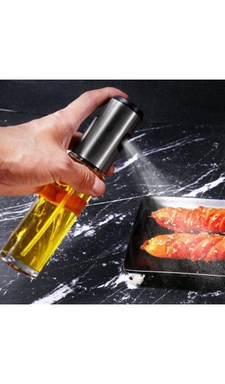 Cxssxling Olivenöl-Spray 100 ml Öl-Spray Öl-Spender aus Glas aus Edelstahl für Kochen Salat Braten Grill Gold - B08FJ3NSL8I