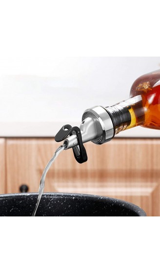 JOLIGAEA 6 Stücke Flaschenausgießer mit Klappe ABS Ausgusstülle für Spirituosen Auslauf für Getränke Ausguss für Öl Weinausgießer mit Silikondichtung Ideal für Bar Pub Zuhause Öl-Ausgießer - B093FMJGQ4U