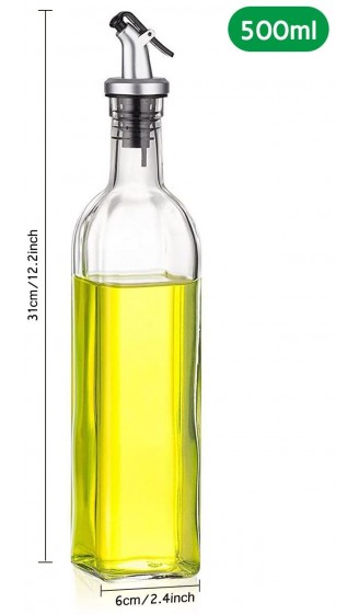 Uomere Glas Öl Flasche 500 ml Glas Sauce Essig Flasche Schlichtes und Elegantes Design Küche Werkzeug - B01HJO895WG