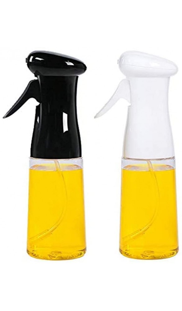 WIN&JLCZ 2 STÜCKE Ölspray 210 ML Essigölsprayer Olivenölspray Speiseölflasche Perfekt zum Kochen Salat BBQ Schwarz + Weiß - B09PDWPPS6L