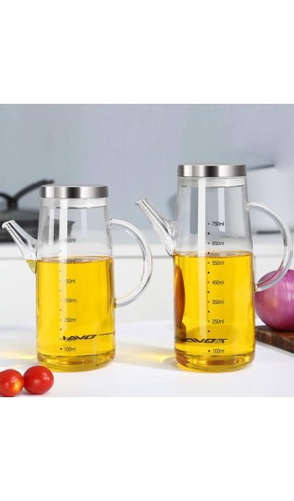 XiaoShenLu Olivenöl Spender Flasche Speiseöl Essig für Küche Grill Pasta Salate und Backen 650ml - B083RDQCDG6