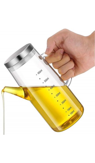 XiaoShenLu Olivenöl Spender Flasche Speiseöl Essig für Küche Grill Pasta Salate und Backen 650ml - B083RDQCDG6