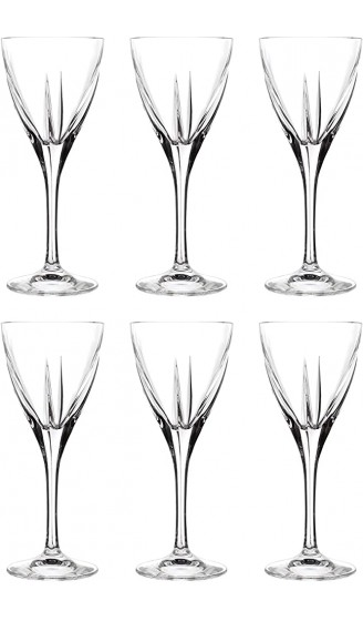 Barski Likörglas mit Stiel 6 Gläser Kristallglas für Sherry Shot Wodka Likör Likör jedes Glas wiegt 64 ml hergestellt in Europa - B093B826YME