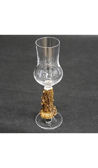 GTK Geweihe & Trophäen KRUMHOLZ 1 Stück Grappa Grappaglas mit REH Geweih Griff Kristallglas Glas Grappakelche Neu - B0922LX4Q6J