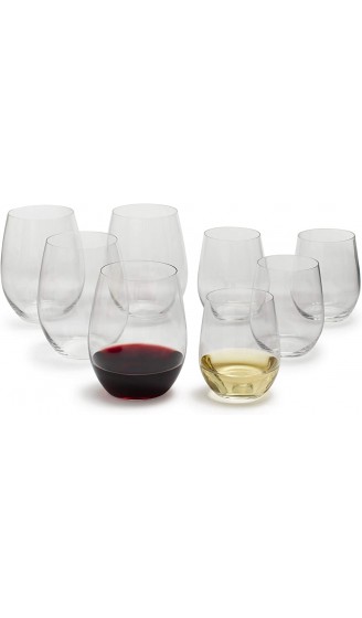 Riedel O Chardonnay und Cabernet Weingläser ohne Stiel 5414 50 8 Stück transparent - B01M02HLIOT