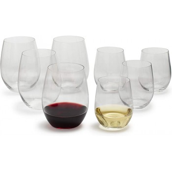 Riedel O Chardonnay und Cabernet Weingläser ohne Stiel 5414 50 8 Stück transparent - B01M02HLIOT