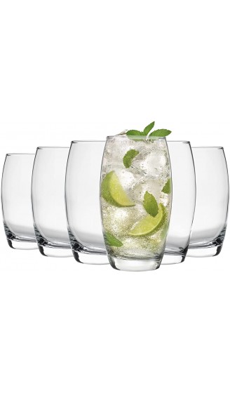Argon Tableware Tondo Gläser für Wasser Saft Longdrinks 6 Gläser mit Geschenkverpackung 510 ml - B018MHR3661