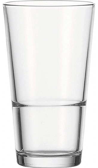 Leonardo Event Trink-Glas 1 Stück spülmaschinenfestes Longdrink-Glas Trink-Becher aus Glas im klassischen Stil Cocktail Getränke-Gläser 550 ml 010818 - B086P9VGYJK