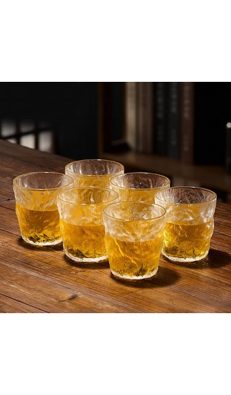 Longdrinkglas-Set 300ML 6PCS Kristallglas Mattierterglas Saftglas Wasserglas Whiskeygläser Gin Tonic Becher Set - B09N6XWJC5R
