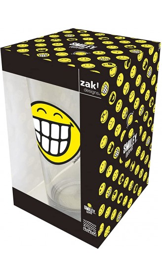 Smiley Emoticon Grinsen Glas 30 cl in Geschenkbox - B01BVD5S0GT