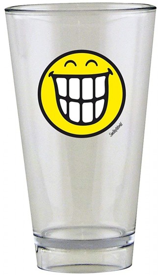 Smiley Emoticon Grinsen Glas 30 cl in Geschenkbox - B01BVD5S0GT