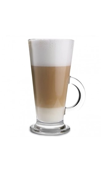 Arcoroc ARC G3871 Latino Kaffeeglas mit Henkel 290ml Glas transparent 6 Stück - B004D4WK0C8