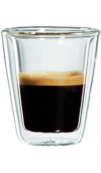 bloomix Milano Espresso 80 ml doppelwandige Thermo-Kaffeegläser im 2er-Set - B00LWWMSDCA
