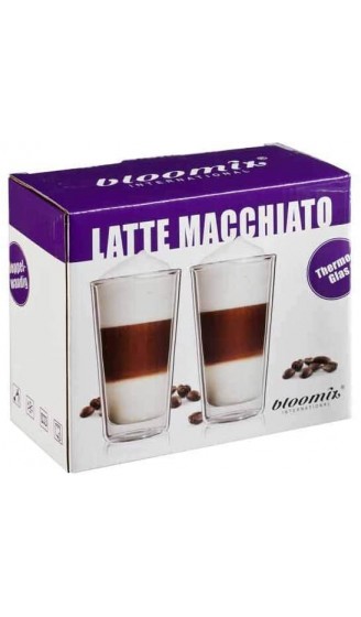 bloomix Milano Latte Macchiato 300 ml doppelwandige Thermo-Kaffeegläser im 2er-Set - B00K6BC4IOD