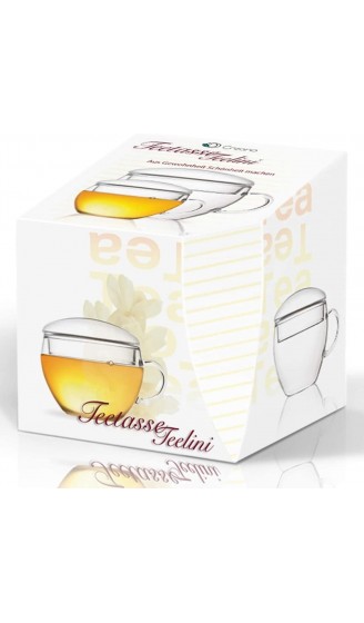 Creano 2er-Set Teeglas mit Deckel praktisch für ErblühTeelini oder Teebeutel Latte Macchiato Kaffee | 200ml - B07B5ZM7H4A