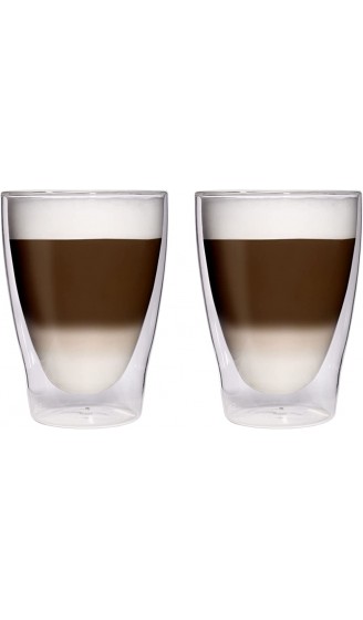 Filosa 6x 280ml XL doppelwandige Latte Macchiato-Gläser Cocktailgläser Eistee-Gläser Saft- und Wassergläser 6x 280ml edle Thermogläser mit Schwebeeffekt von Feelino - B012APL3TYA