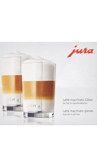 Jura 65037 69000 Latte-Macchiato-Gläser 2-er Set Circa 10,9 cm - B000L9OA38T