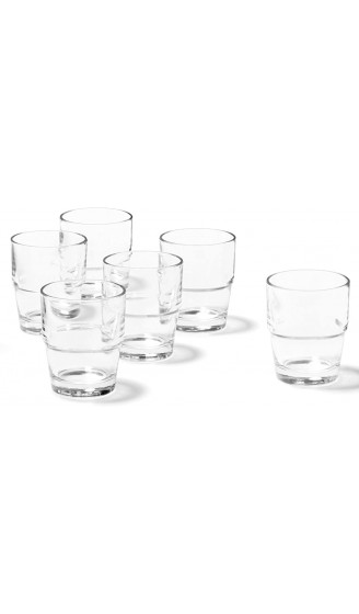 LEONARDO HOME Solo Trink-Glas stapelbare Glas-Becher spülmaschinengeeignetes Wasser-Glas 6er Set 290 ml 043424 - B001BYDQ1YP