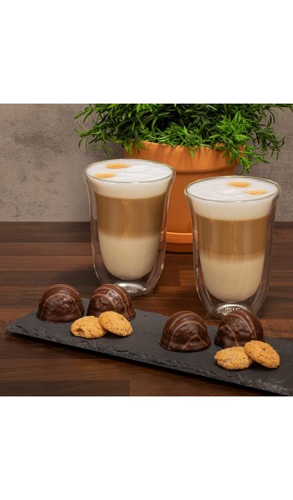 Moritz & Moritz Napoli 2 x 300 ml Latte Macchiato Gläser Doppelwandig – Doppelwandige Gläser für Kaffee Tee oder Dessert Spülmaschinengeeignet - B07FN24VBRL