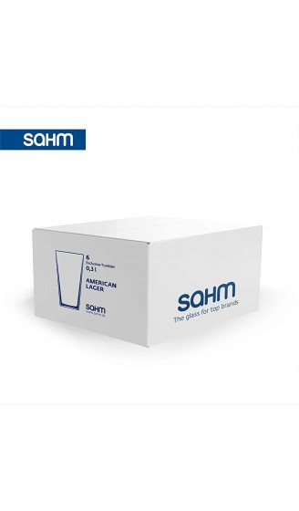 SAHM Latte Macchiato Gläser Set 6 STK | 0,30 l Trinkgläser Set | Ideal auch als Wassergläser Set | Klassische Kaffee Latte Gläser - B08YNW6M1GP