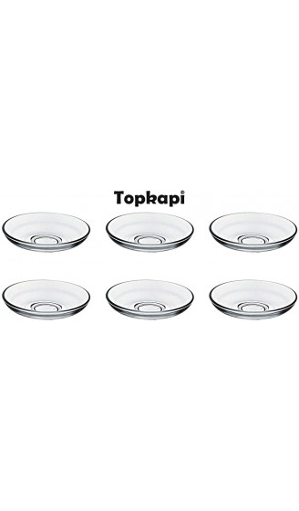 Topkapi 18-tlg Türkisches Tee-Set Jasmin-Sultan mit Optik Effekt 6 Teegläser 6 Untersetzer 6 Teelöffel Komplett-Set für 6 Personen - B08MFSS79GX