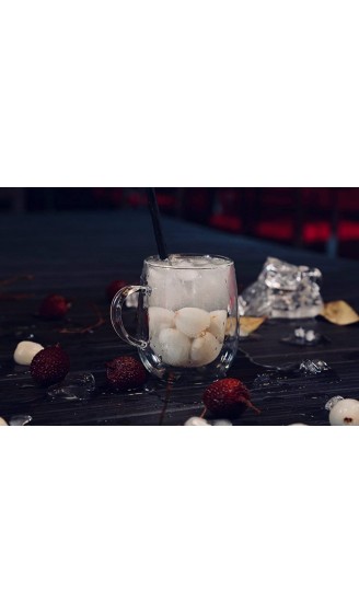 YEM Thermogläser doppelwandig 6 x 270 ml Thermogläser Set für Latte Macchiato Tee Cocktails Desserts - B07QXR7GVDW