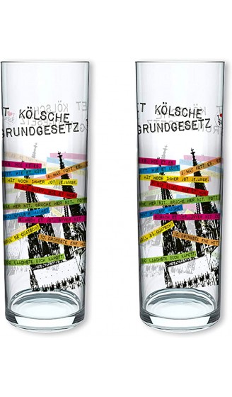 3forCologne Kölschglas-Mix | 6er Pack je 0,2ml | Et Kölsches Grundgesetzt & Kölner Dom | Biergläser Kölner-Stangen Trinkgläser - B08WPQ8NTQ2