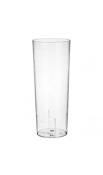 50 Gläser für Longdrinks PS 0,3 l Ø 5,85 cm · 15,2 cm glasklar Plastik Longdrinkglas Bierglas Kölschglas - B00P9TS2NE9