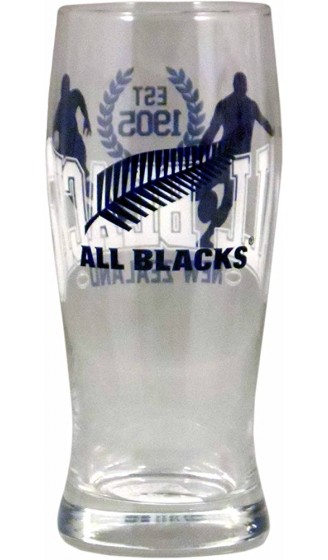 All Blacks Bierglas offizielle Kollektion Rugby 2 Stück - B015YIAG2Y2
