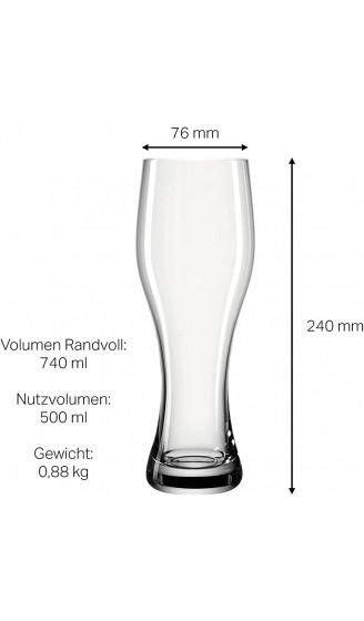 Bierglas mit Name oder Wunschtext Weizenbierglas 0,5l inkl. Gravur individuelles Geschenk personalisiertes Weizenglas Verzierung 01 - B08NB4VVLPH