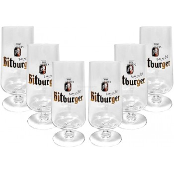 Bitburger Kelch Tulpen Glas Gläser-Set 6x Biertulpen 0,3l geeicht - B0772WL1ZJO
