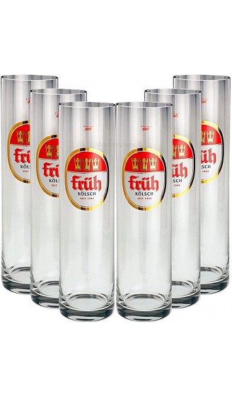 Früh Kölsch Gläser-Set – 6X Früh Kölsch Gläser Biergläser 0,3L - B0159053L6D