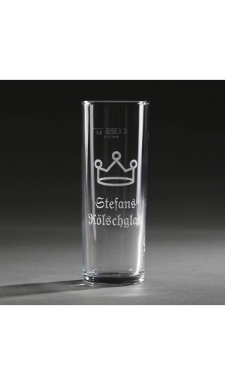 Kölsch Glas mit Gravur | Kölsch-Glas 0,2 Liter individuell gravieren Lassen | Kölner Stange - B08LLBQ2X9K
