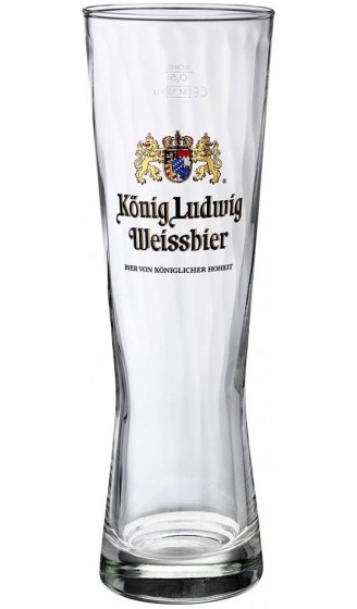 König Ludwig Weissbier Exklusiv Glas 0,5 l 6er Set - B08YFKQ5DG5