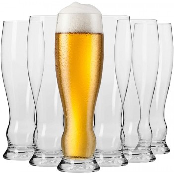 KROSNO Weizengläser Biergläser 0,5 liter | Set von 6 | 500 ML | Splendour Kollektion | Perfekt für Zuhause und Partys | Spülmaschinenfest - B07NTLJPV4H