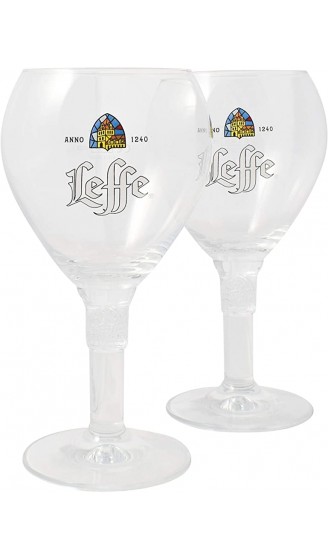 Leffe Bierglaser Bier Kelch 33cl Set von 2 + 2 Freie Bierdeckel - B00CCEGXIUU