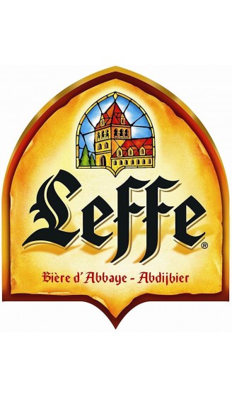 Leffe Glasses 33CL Set of 4 "Large Stem" + 4 Leffe Beer Mats - B00Q1M1FGOZ