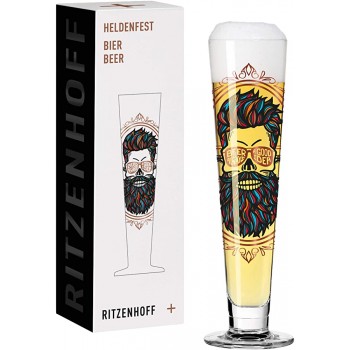Ritzenhoff 1018240 Heldenfest #3 Bierglas Glas 385 milliliters Mehrfarbig - B08YK9BYM4A